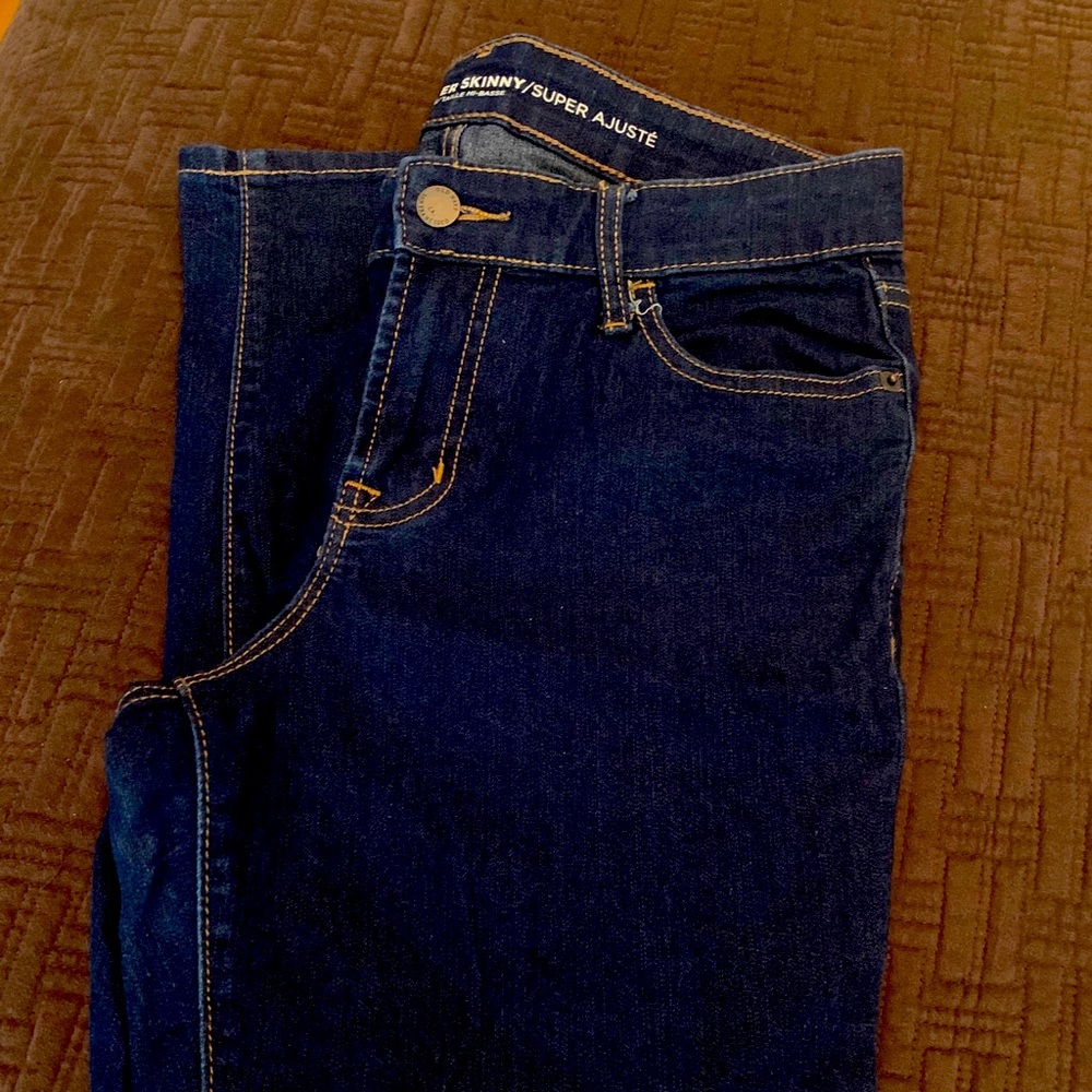 2 Pairs of Old Navy Super Skinny MidRise - Standard length 28" & Cropped 26"